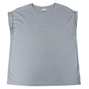 NWT Columbia Crystal Pine Tee Women's Large Blue Lightweight Breathable Hiking